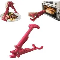 SURFOU Servierzange 2 in 1 Anti Heiße Klemmen Schüssel Clip Verbrühungs-Clip, Geschirrzange Küchenzange Anti-Hot Dish Gripper Mit Rutschfestem
