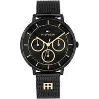 Tommy Hilfiger Multifunktionsuhr Tea 1782882, Quarzuhr, Armbanduhr, Damenuhr, Edelstahlarmband, analog