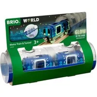 BRIO® Spielzeug-Zug BRIO® WORLD, Tunnelbox U-Bahn, leuchtet im Dunkeln