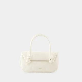 Knot Sm Schultertasche - Jil Sander - Leder - Beige