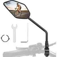 LuxusKollektion Fahrradspiegel Fahrradspiegel E-Bike Links HD 360° Drehbar Klappbar Schlagfestes