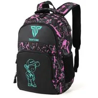 TAN.TOMI Schulrucksack Jungen Schulrucksack teenager schulranzen Jugendliche Daypacks, Reflektierender Wasserdicht Outdoor Camping Groß rucksack