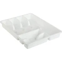 Engelland Besteckkasten Besteckeinsatz für Schubladen 30 cm (Vorteils-Set, 1 St., 38 x 29 x 5 cm), BPA-frei, robuster PP-Kunststoff, für alle handelsüblichen Schubladen