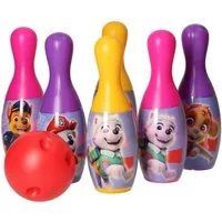 PAW PATROL Spielzeug-Gartenset Bowling set Outdoor-Spielzeug für Kinder 6 Pins und eine Bowlingkugel