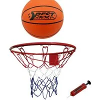 Best Sporting Basketballkorb Basketballkorb Outdoor Wandmontage Set mit Basketball und Pumpe, Stabiler Basketball Korb Outside mit Standard Ø 45 cm und Netz