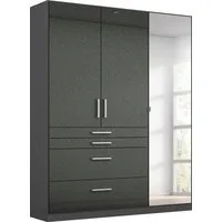 rauch Drehtürenschrank Kleiderschrank Schrank Garderobe Garderobenschrank HOMBURG mit Spiegel, oberer Schubkasten mit Einteilung MADE IN GERMANY