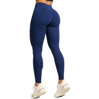 Smilodox Leggings Amaze Pro mit Scrunch-Effekt, High Waist V-Shape Sport & Yogahose Seamless Push Up Booty Fitnesshose Blickdicht Yoga Gym Figurformend