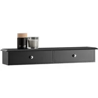 SoBuy Hängeschrank FRG43, Wandschrank mit 2/3 Schubladen, Badezimmerschrank Wandgarderobe mit Schubladen Hängeschrank Wandregal Hängeregal