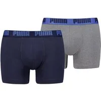 PUMA Boxershorts PUMA MEN EVERYDAY BASIC BOXERS 2P (Packung, 2er Pack) mit Puma Webbund