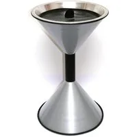 Szagato Aschenbecher Stand Aschenbecher SZ 70x40cm silbermetallic SZAGATO Made in Germany, Made in Germany