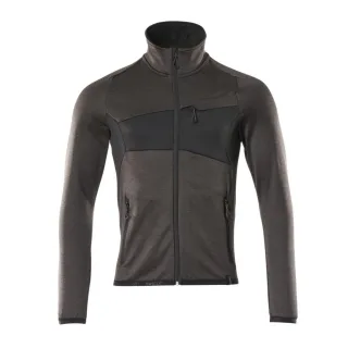 MASCOT Herren Fleecepullover mit Reißverschluss ACCELERATE Dunkelanthrazit / Schwarz XL - 18103-316-1809-XL