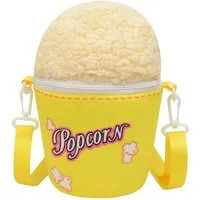 CLTYQ Schultertasche Damen Popcorn Tasche Umhängetasche, Popcorn Kostüm Schultertasche mit Reißverschluss, für Karneval