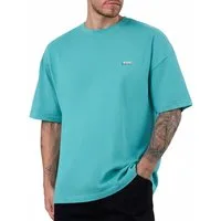 Smilodox T-Shirt Cedrik, Oversize Shirt aus 100% Baumwolle, Weiches Material, Modern Metallabel Baumwollshirt Kurzarmshirt moderne Details Freizeitshirt