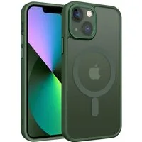 CoolGadget Handyhülle Magnet Hülle für iPhone 13 Schutzhülle mit Metall Kamerarahmen 6,1 Zoll, magnetisches Schutzcase Matt Stoßfest kompatibel mit Magsafe Zubehör