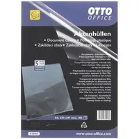 Otto Office Premium Prospekthülle Premium, 100 Stück, glasklar, Format A4, Öffnung oben/seitlich, 0,12 mm