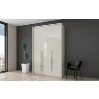 OTTO home Kleiderschrank Piano, inklusive Rahmen und Beleuchtung, soft-close-Funktion (viele Breiten zur Auswahl, 226cm hoch) beige oder weiß, UV lackiert, Hochglanzfronten, FSC-zertifiziert