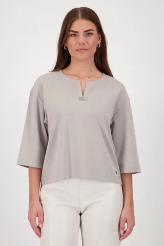 monari - Sweatshirt mit Strasssteinen - Gr. - 44