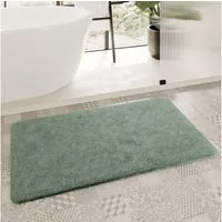 Homie Living Badematte Porto Azzurro, Höhe 30 mm, rutschhemmend beschichtet, schnell trocknend, fußbodenheizungsgeeignet, Polyester, rechteckig, Badteppich, uni, rechteckig & rund, waschbar, Badezimmerteppich