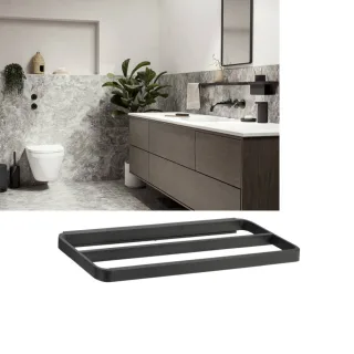Zone Denmark RIM Handtuchhalter schwarz 44x12,5cm zur Wandmontage für Badezimmer