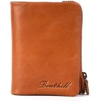 Benthill Geldbörse Klein Echt Leder Geldbeutel RFID Schutz 6 Kartenfächer Slim-Wallet, RFID-Schutz Kartenfächer Münzfach Reißverschlussfach