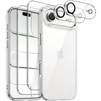 MORRENT Handyhülle 5in1 Hülle + 2x Panzerglas für iPhone 17 Air Kamera Schutz Case, 5 in 1 set