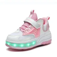 HUSK'SWARE Rollschuhe, (Mesh-Oberfläche, 1-St., mit Licht), Allradrollschuhe für Kinder verformte Radschuhe