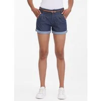 Ragwear Shorts HEEVEN (2-tlg) leicht verwaschener Twill zum Umschlagen mit Gürtel