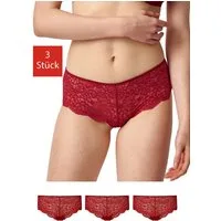 SNOCKS Hipster Panties Damen Unterhose (3-St) aus Spitze, mit hohem Bund für ein angenehmes Tragegefühl