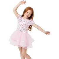 Rubie´s Kostüm Einhorn Theodor Ballerina Faschingskostüm Kinder, Rosa Sommerkleid im Einhorn-Look mit mehrlagigem Tüllrock