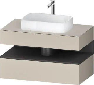 Duravit Qatego Konsolenwaschtischunterbau wandhängend Taupe Supermatt 1000x550x600 mm - QA4731049830 QA4731049830010