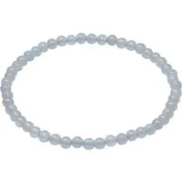 Schmuck Krone Armband Armband aus Aquamarin Ø 4mm endlos dehnbar
