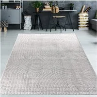 TeppichHome24 Teppich Teppich Wohnzimmerteppich 3D-Effekt, rechteckig, Höhe: 14 mm, pflegeleicht, robust, langlebig, hoch-tief-struktur, 3-D Effekt