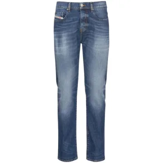 Diesel - D-strukt - Blaue Jeanshose Mit Großem Patch