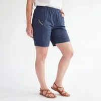 Cherry Berry Shorts Kurze Damen Sommerhose leichte Damen Shorts Strandshorts Größe 38/40 bis 52/54, Stretchbund