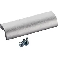 SO-TECH® Möbelgriff Griffleiste EMMA BA 96 - 320 mm, inkl. Schrauben (1-St), BA 96 mm Edelstahloptik von SCHÜCO ALU COMPETENCE