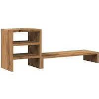 vidaXL Monitorständer Monitorständer mit Schreibtisch-Organizer Artisan-Eiche