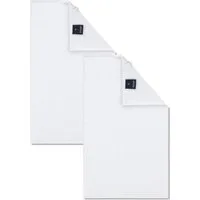 JOOP! Handtuch 2 Stück Joop! Gästetuch Selection 1711-600 weiß 30x50, Walkfrottier (Spar-Set, 2-St), 100% Baumwolle