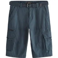 Next Cargoshorts Lange Cargo-Shorts mit Gürtel (2-tlg)