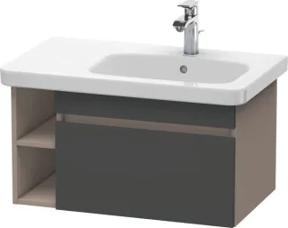 Duravit DuraStyle Waschtischunterbau wandhängend Graphit & Basalt Matt 730x448x398 mm - DS639304943 DS639304943