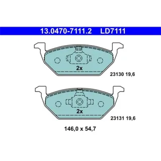 ATE Ceramic Bremsbel?ge vorne Audi Seat Skoda VW Beetle UP