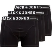 Jack & Jones PlusSize Retro Pants Jack&Jones 3er-Pack Pants schwarz XXL JACSENSE (Packung, 3-St., 3er-Pack)