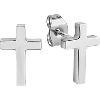 Vivance Paar Ohrstecker Edelstahl Motiv Kreuz