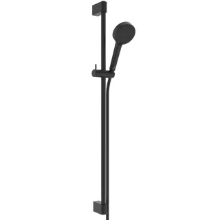 Ideal Standard Brausekombination Idealrain 944mm, 2-fach-Handbrause d:100mm 8l, Silk Black, BE414XG BE414XG