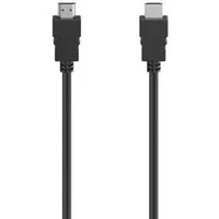 Hama HDMI Kabel 4K, High Speed Ethernet mit 3D Übertragung, HDMI Stecker HDMI-Kabel, HDMI, HDMI (150 cm), Länge 1,5 m, geschirmt, Audiorückkanal (ARC), Hochauflösung, schwarz