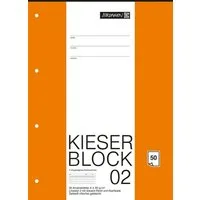 BRUNNEN Notizblock BRUNNEN 1042942 KIESER-Block A4 KIESER 22200, Kontrastlineatur, Lin. 2