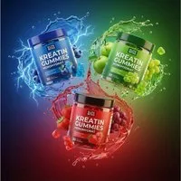 Riyashop Gummibärchenmaschine Elite Bites Kreatin Gummies, Blaubeere Geschmack, 120 Stück 1,25g