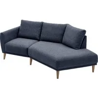 ATLANTIC home collection 2,5-Sitzer Elvis, Polsterecke mit offenem Ende im skandinavischen Stil, Massivholzfüße
