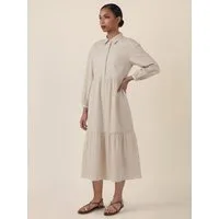 Apart Midikleid mit Hemdkragen