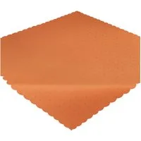 matches21 HOME & HOBBY Tischdecke Tischdecke 90 x 90 cm in Orange für Esstisch & Küche (1-tlg), Waschbares Tischtuch mit gewelltem Rand
