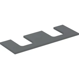 Geberit ONE Waschtisch-Platte, Ausschnitt rechts und links, für Aufsatzwaschtisch Schalenform 505276003